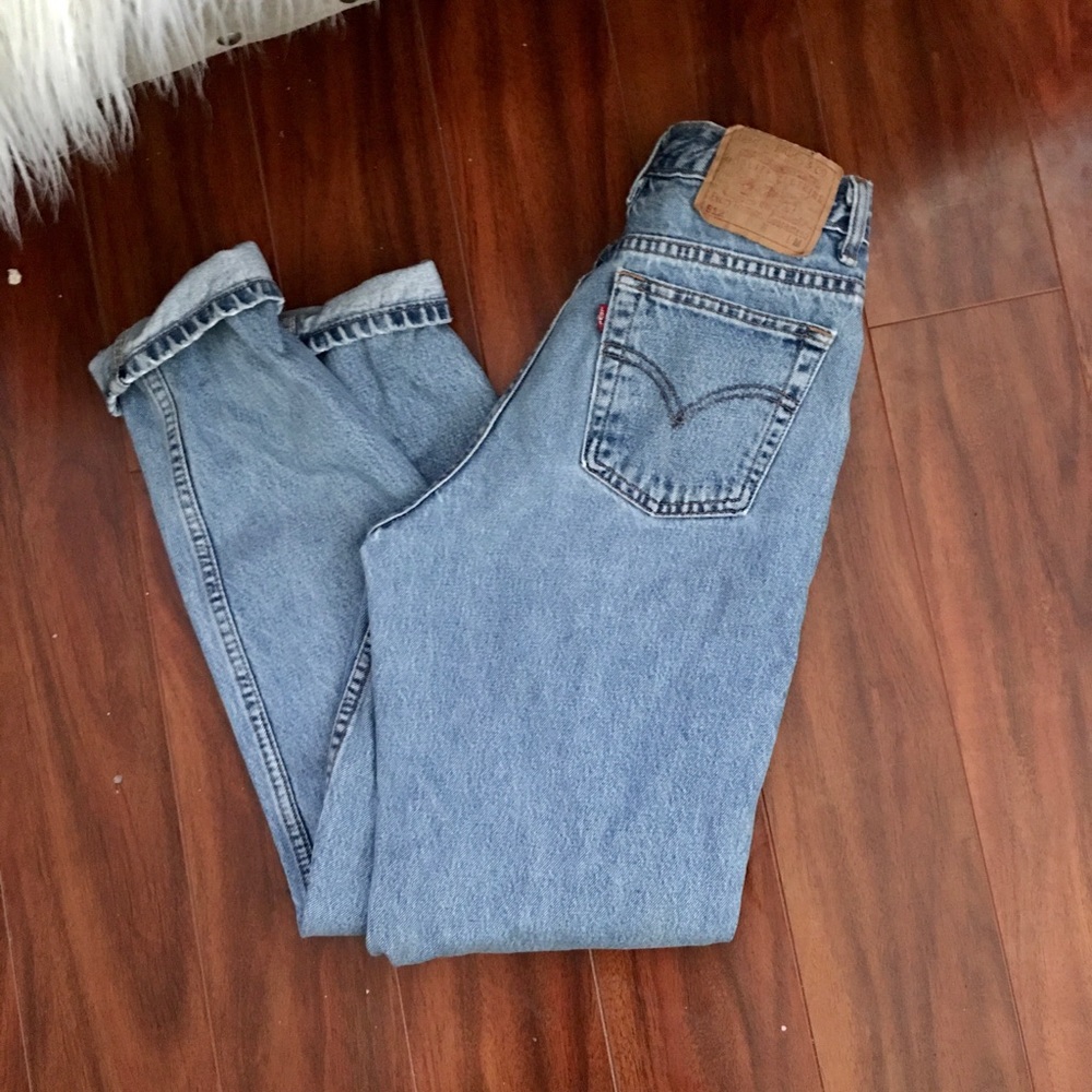 Levi's Light Blue High-Rise Straight Leg Jeans